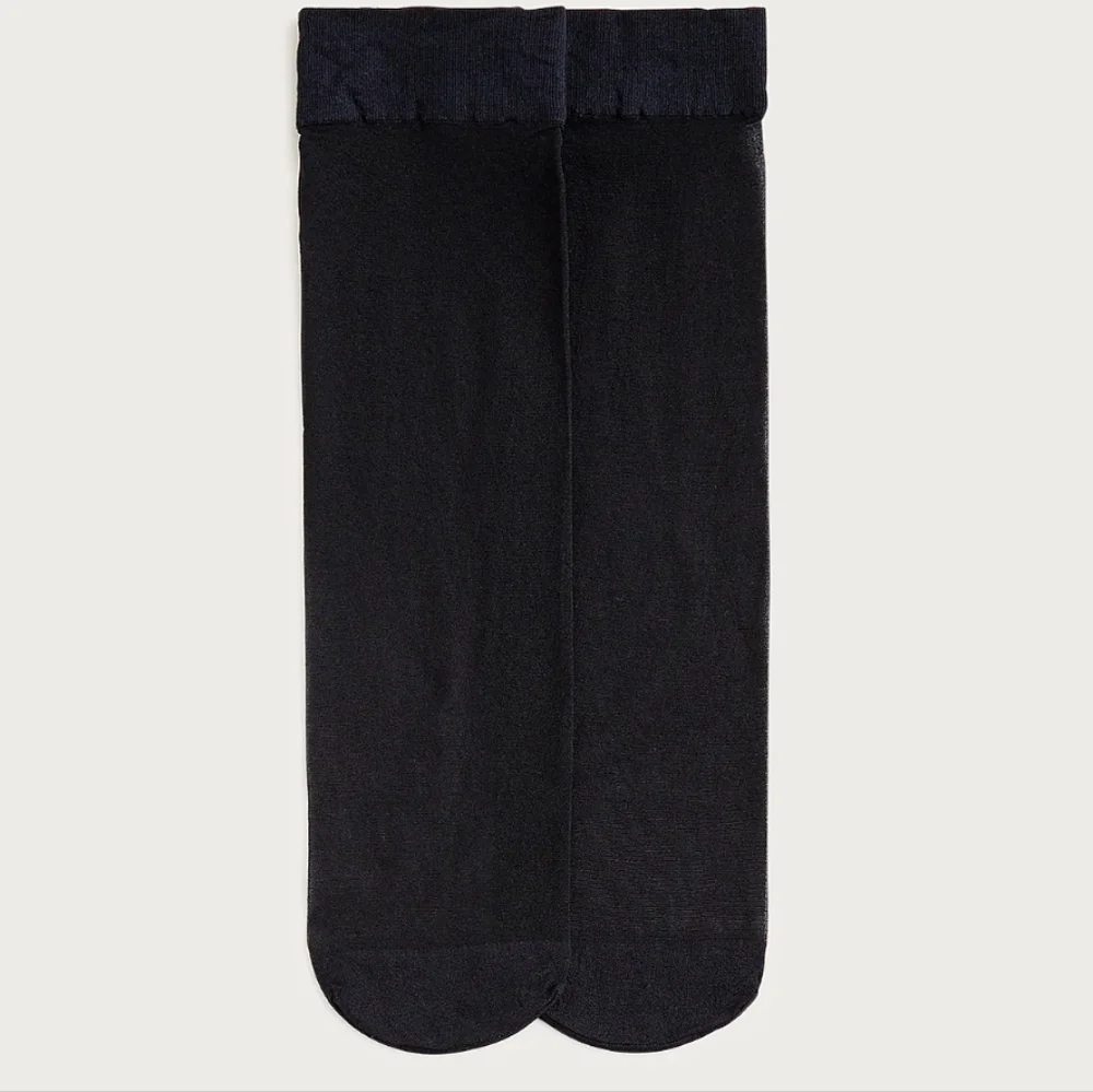 J. Crew Novelty Sheer Bootie Socks - 3 pack - black